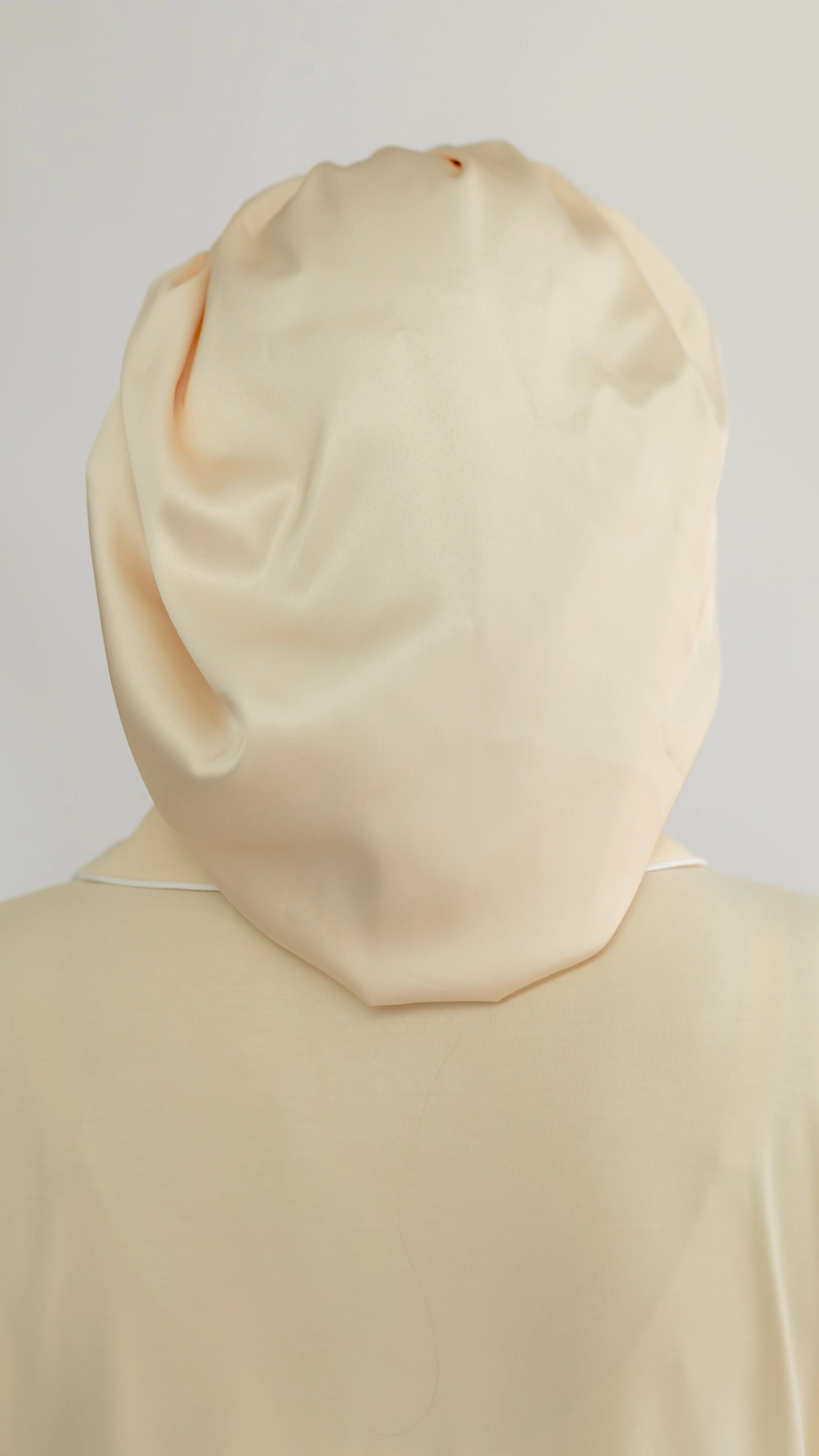 Adult Satin Bonnet in Butter Yellow