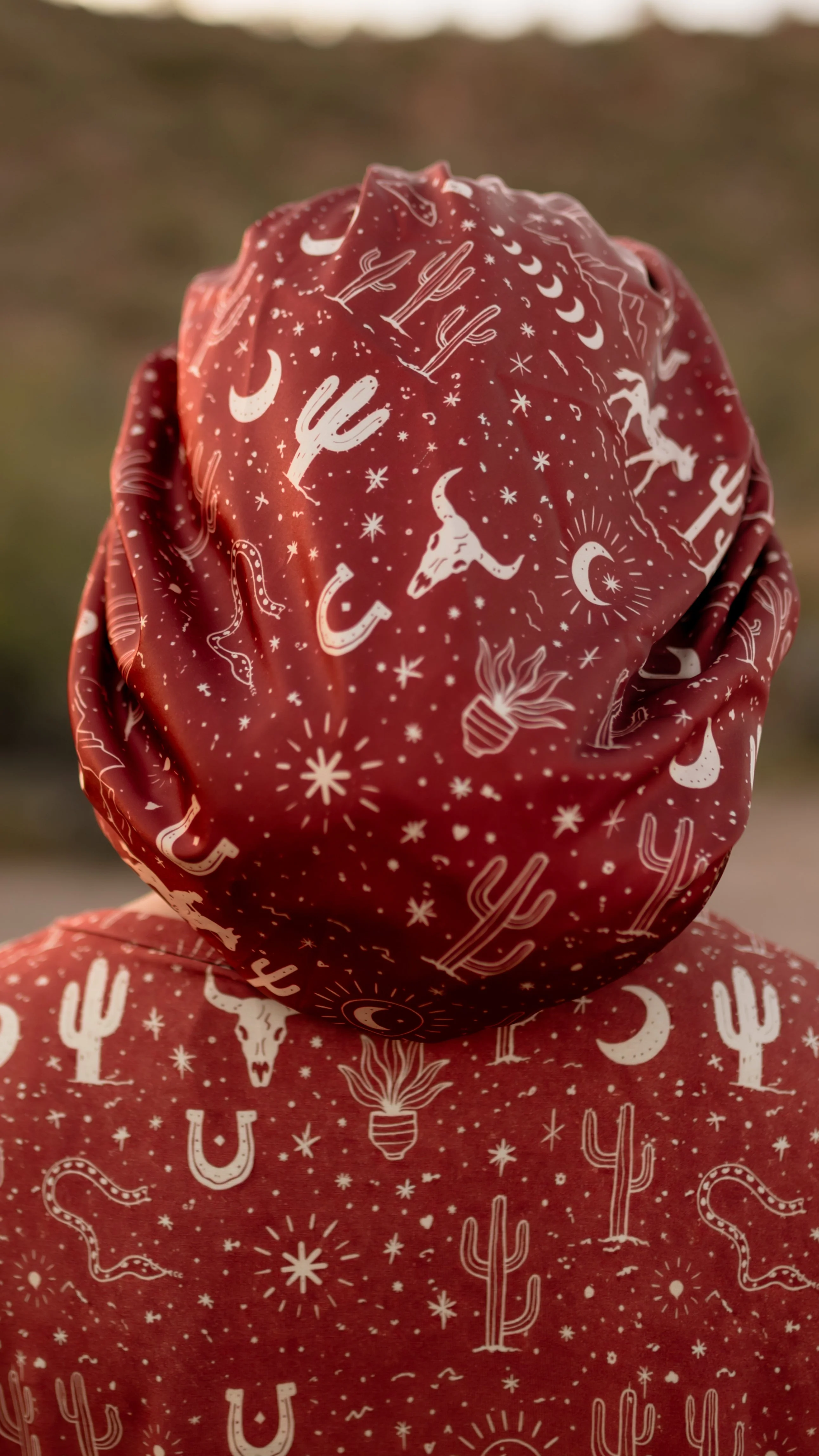 Adult Satin Bonnet in Western Desert