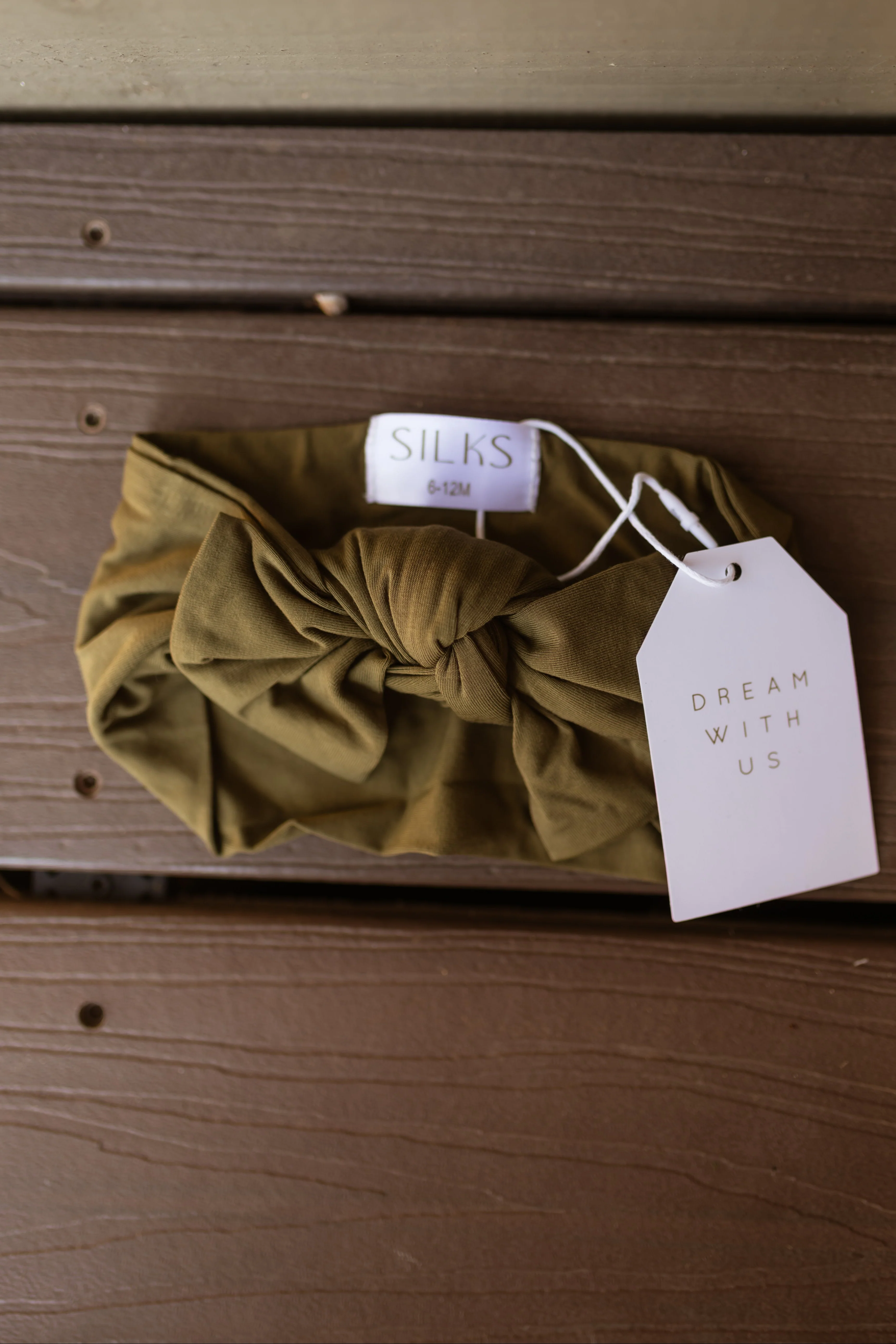 Infant Knot Head Bow in Forrest Green - Image 2