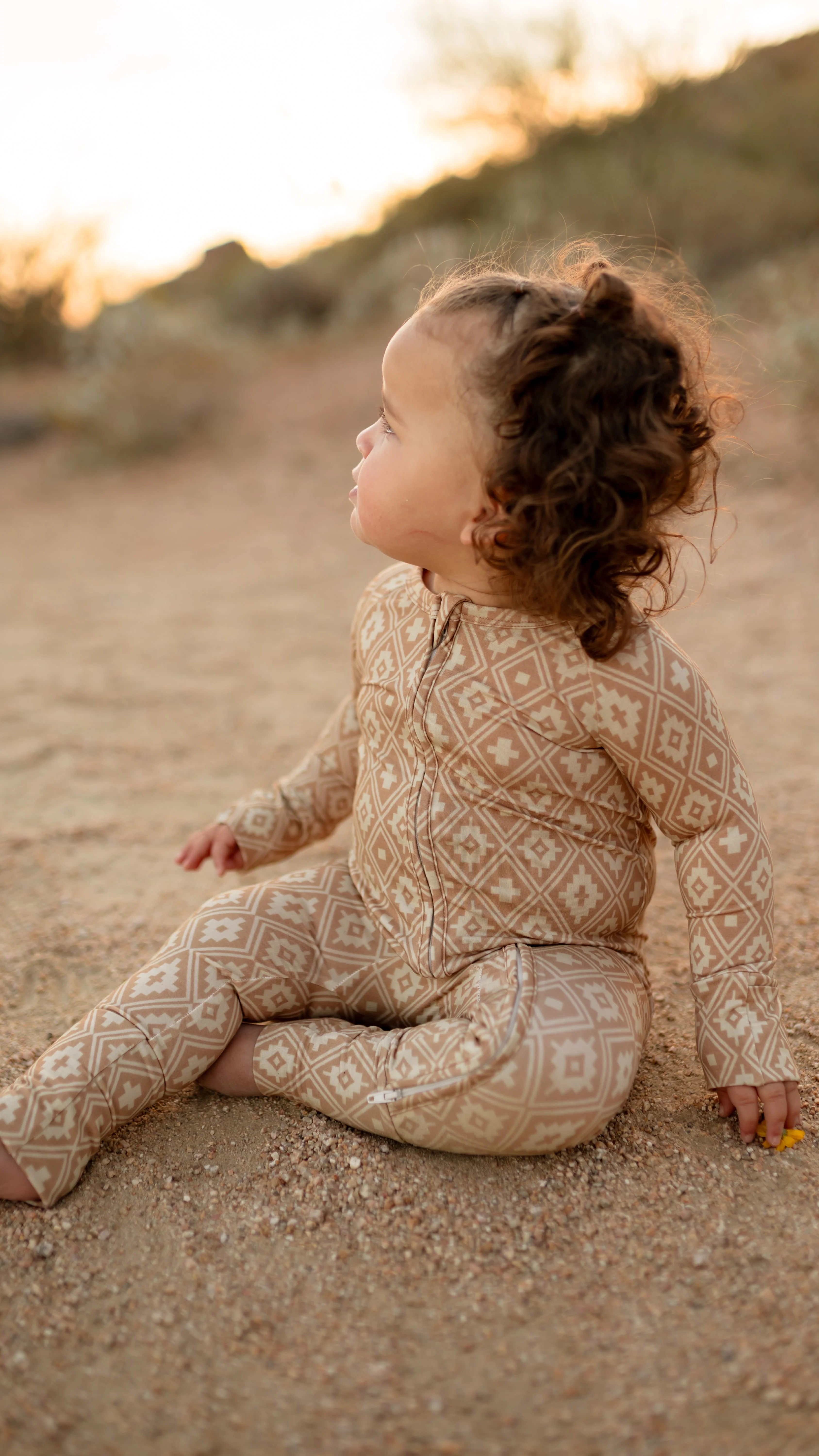 Infant Romper in Aztec