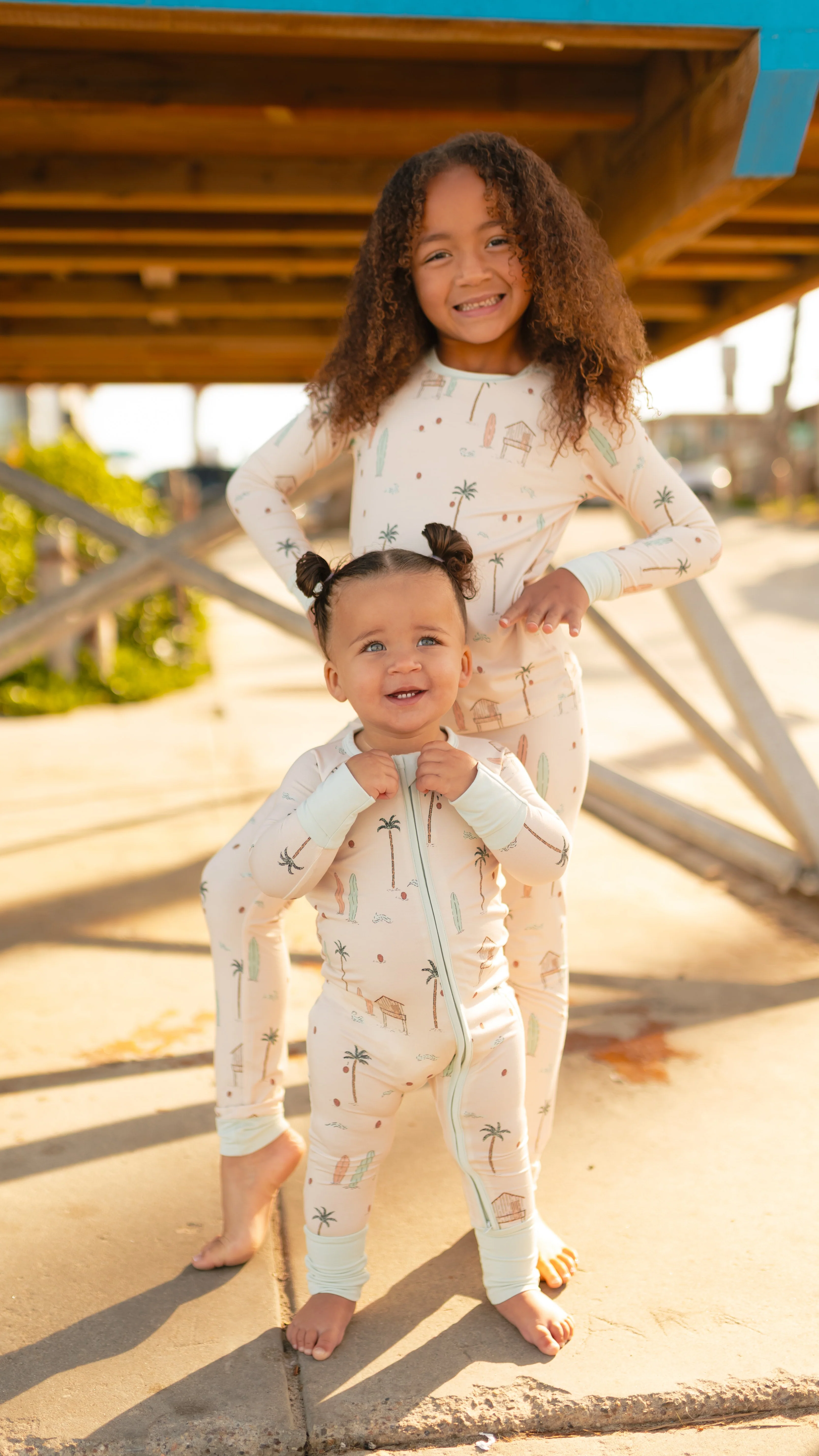 Infant Romper in Beach Collage - Image 2