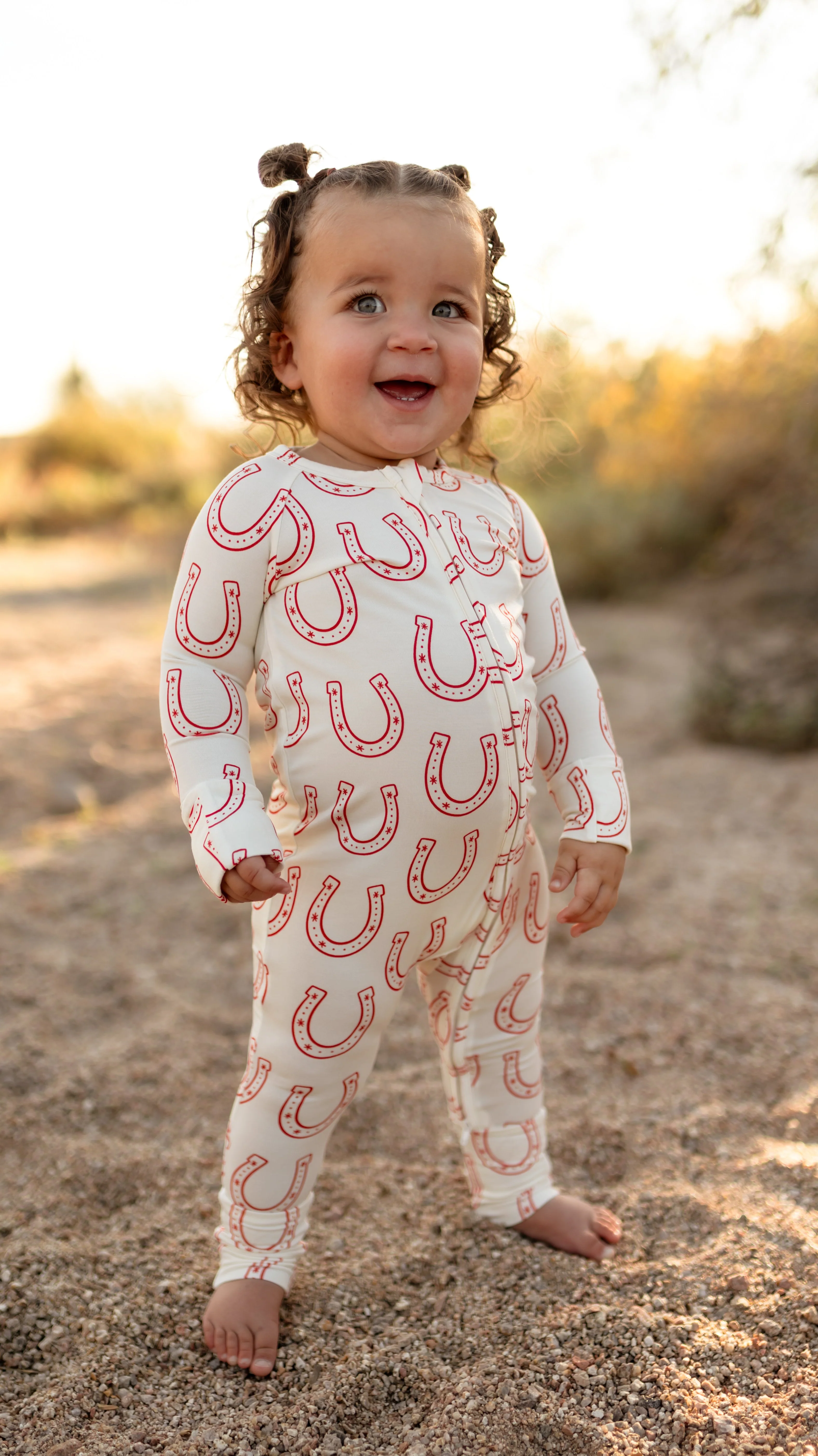 Infant Romper in Horseshoe