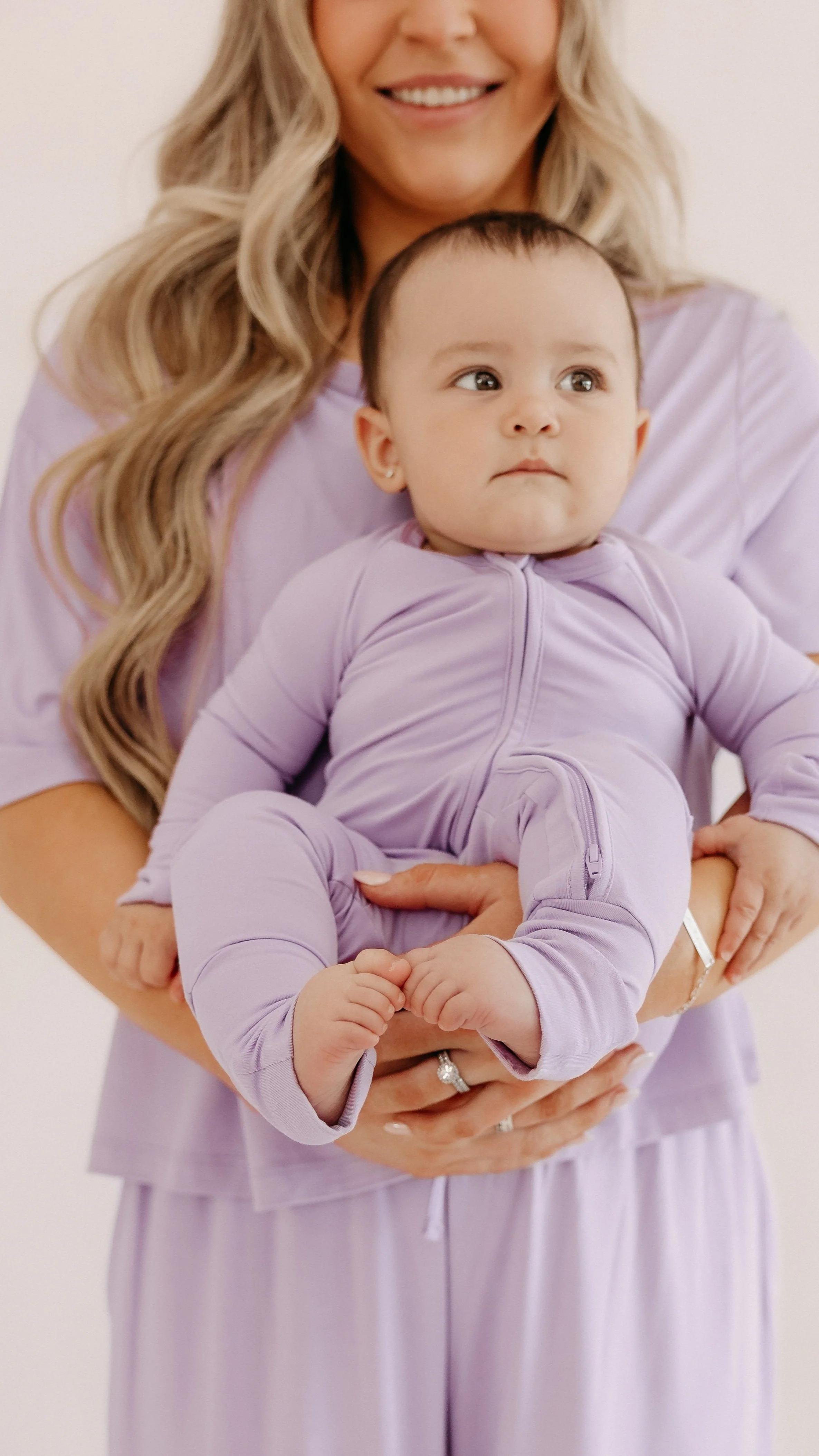 Infant Romper in Lilac - Image 3