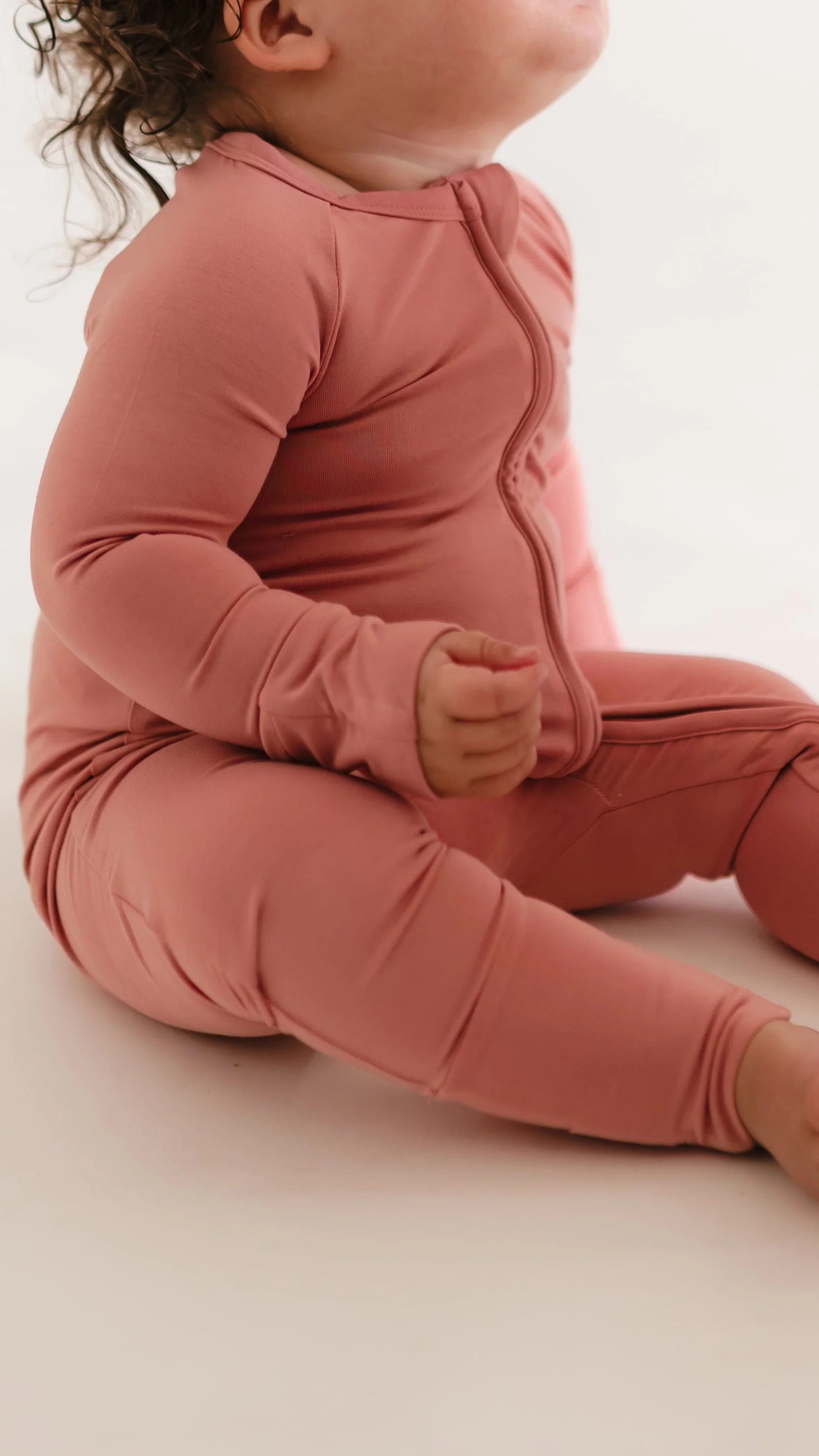 Infant Romper in Mauve - Image 2