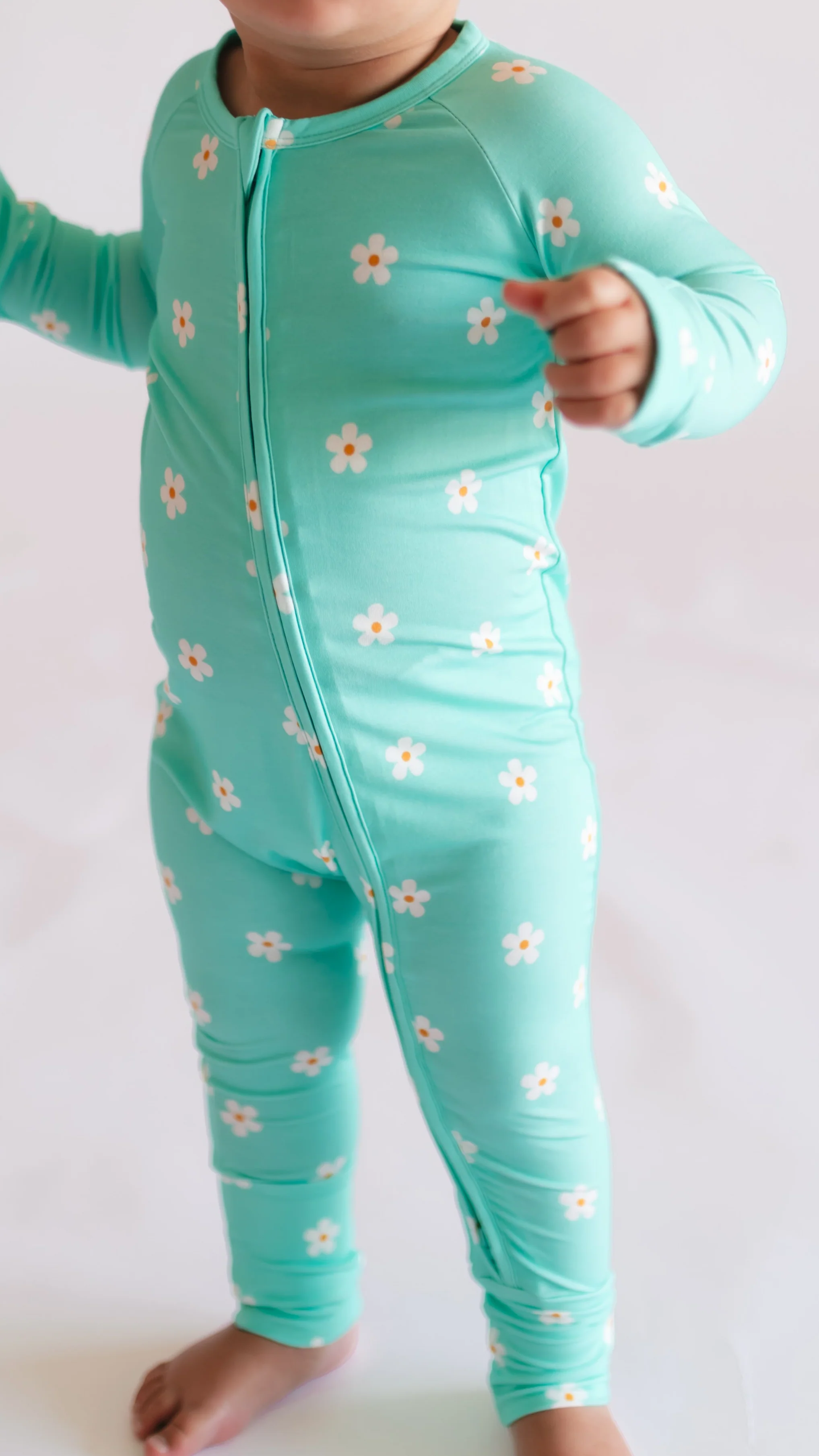 Infant Romper in Neon Flowers - Image 2