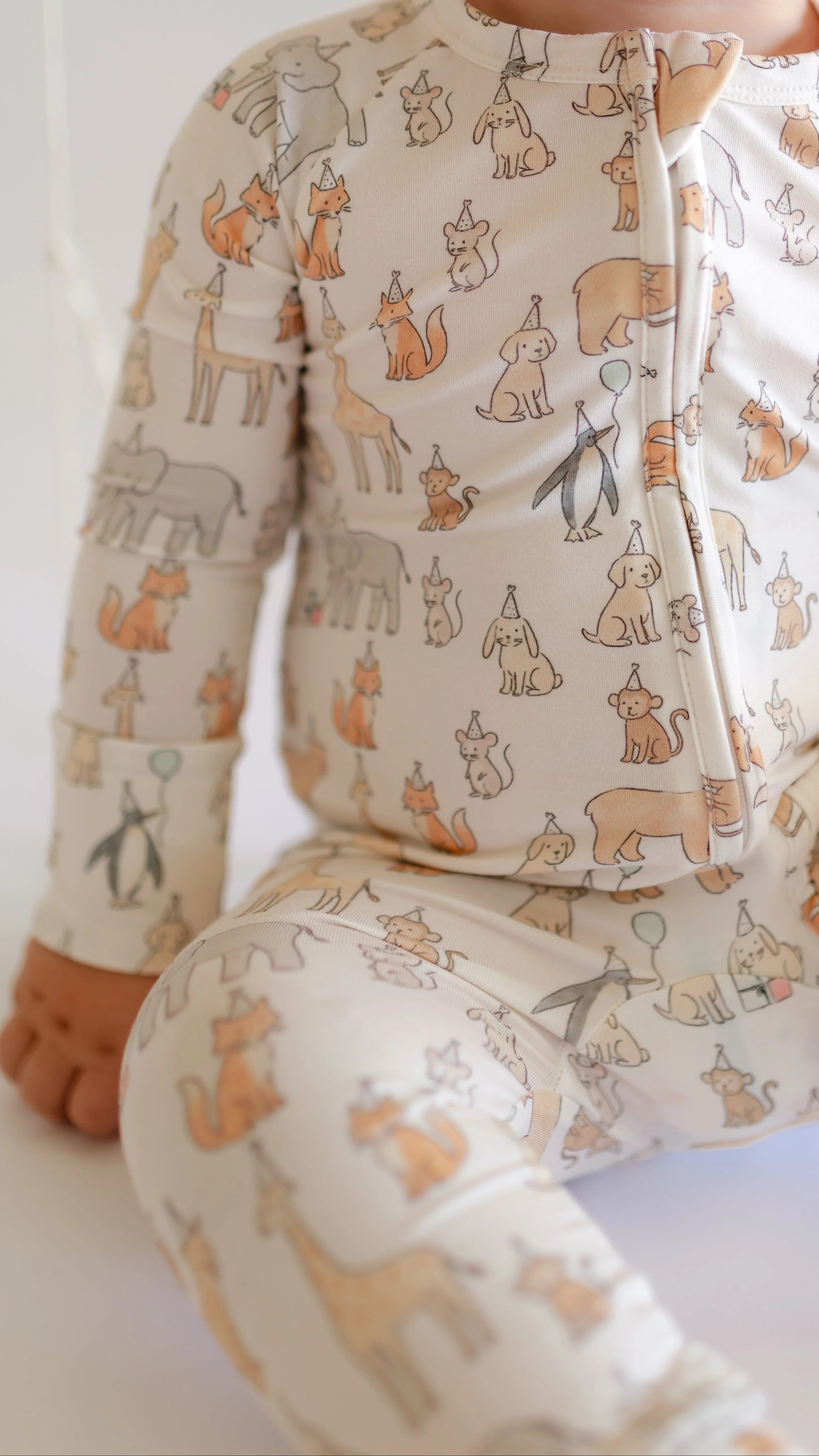 Infant Romper in Party Animals - Image 2