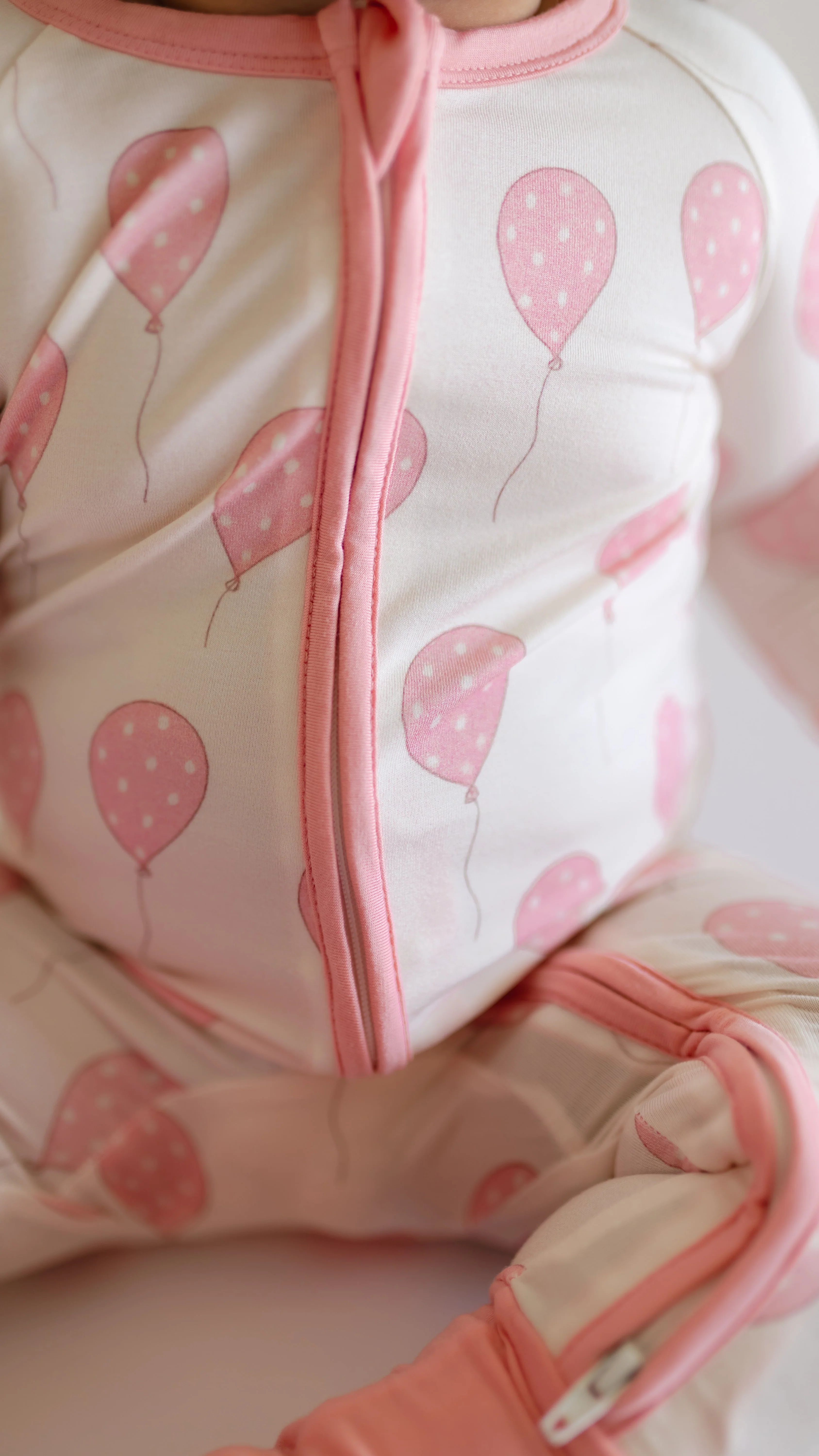 Infant Romper in Pink Balloons - Image 2