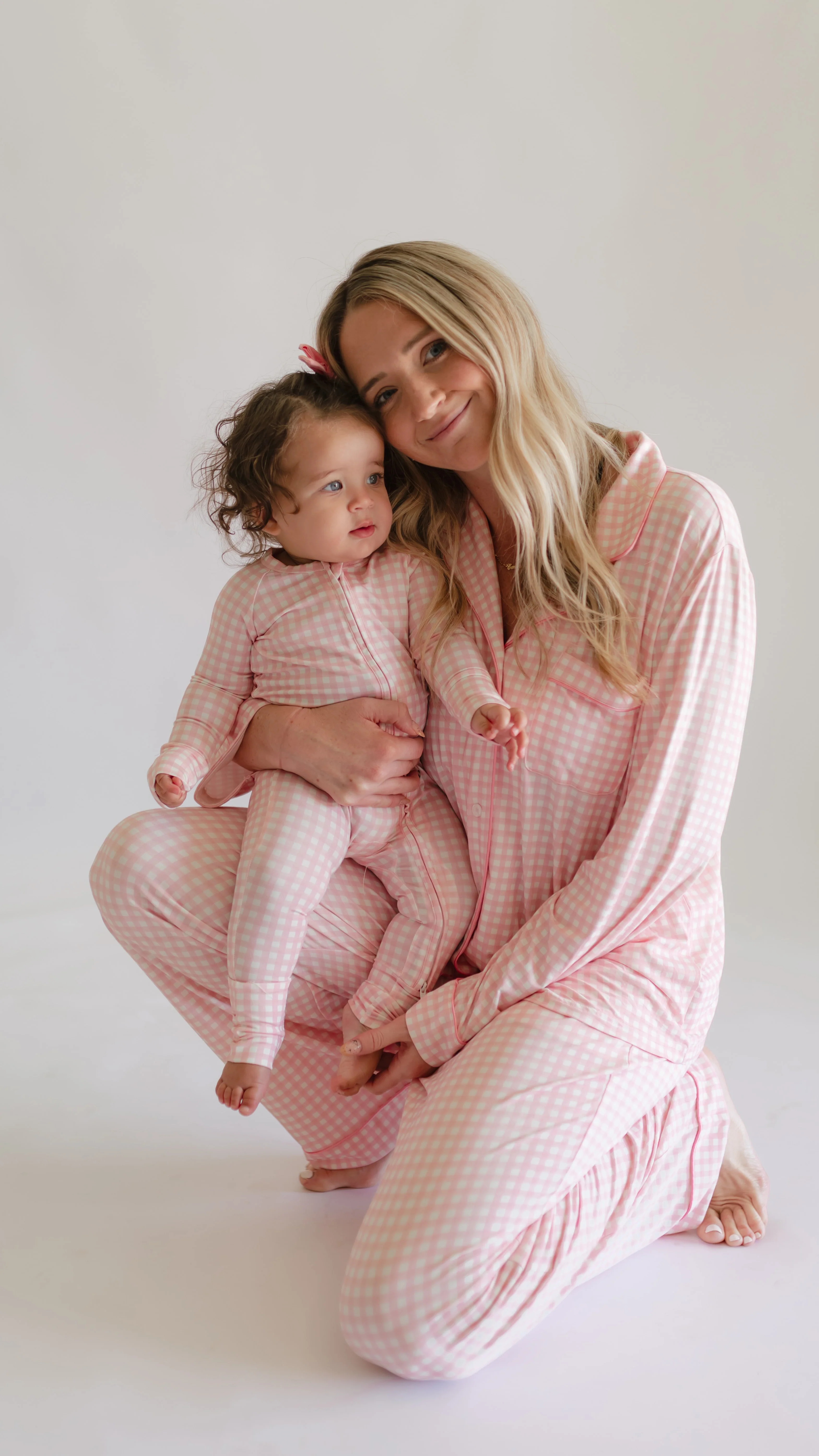 Infant Romper in Pink Gingham - Image 3