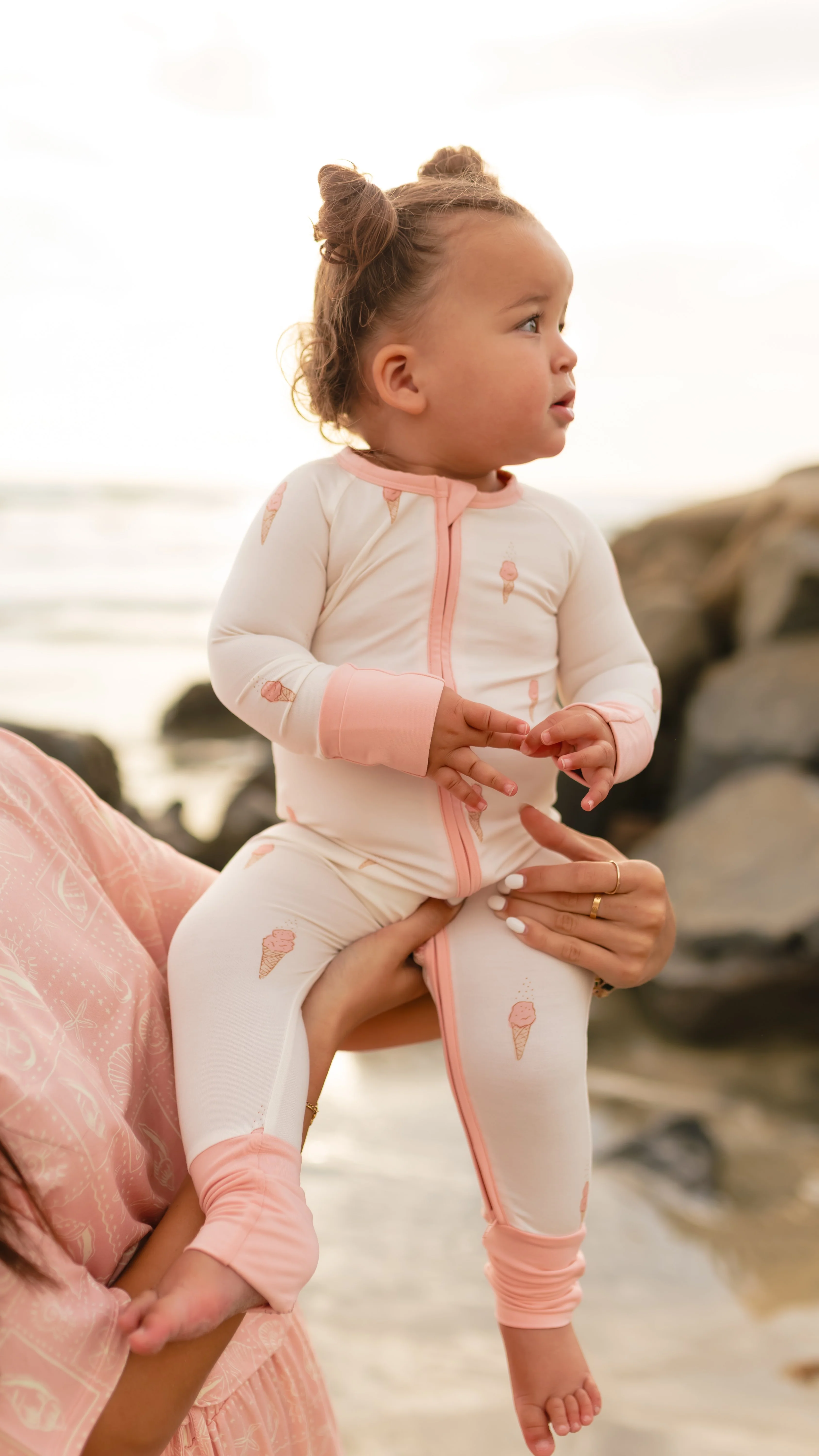 Infant Romper in Pink Ice Cream - Image 3