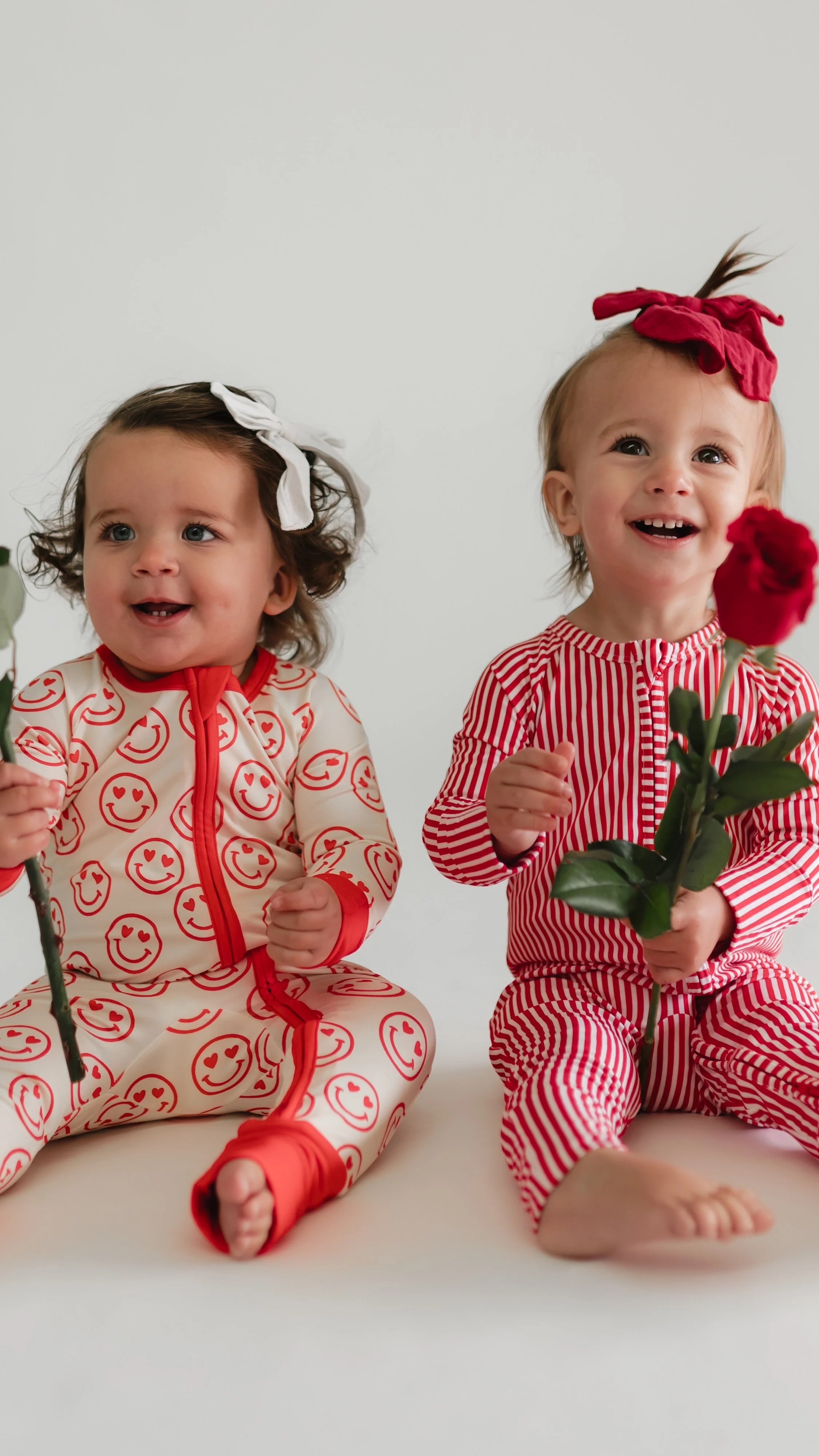 Infant Romper in Red Pin Stripes - Image 3