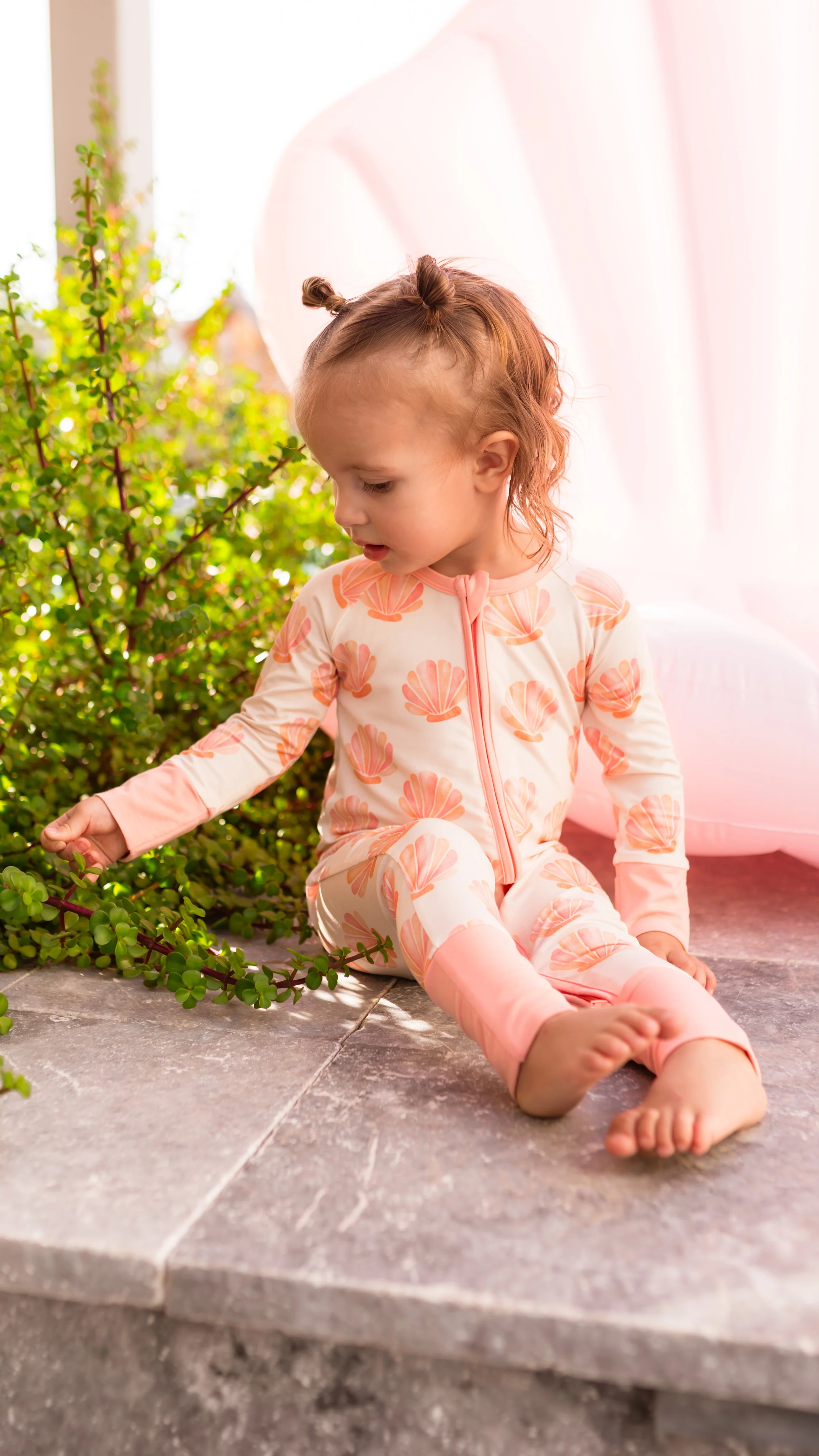 Infant Romper in Summer Shells - Image 3