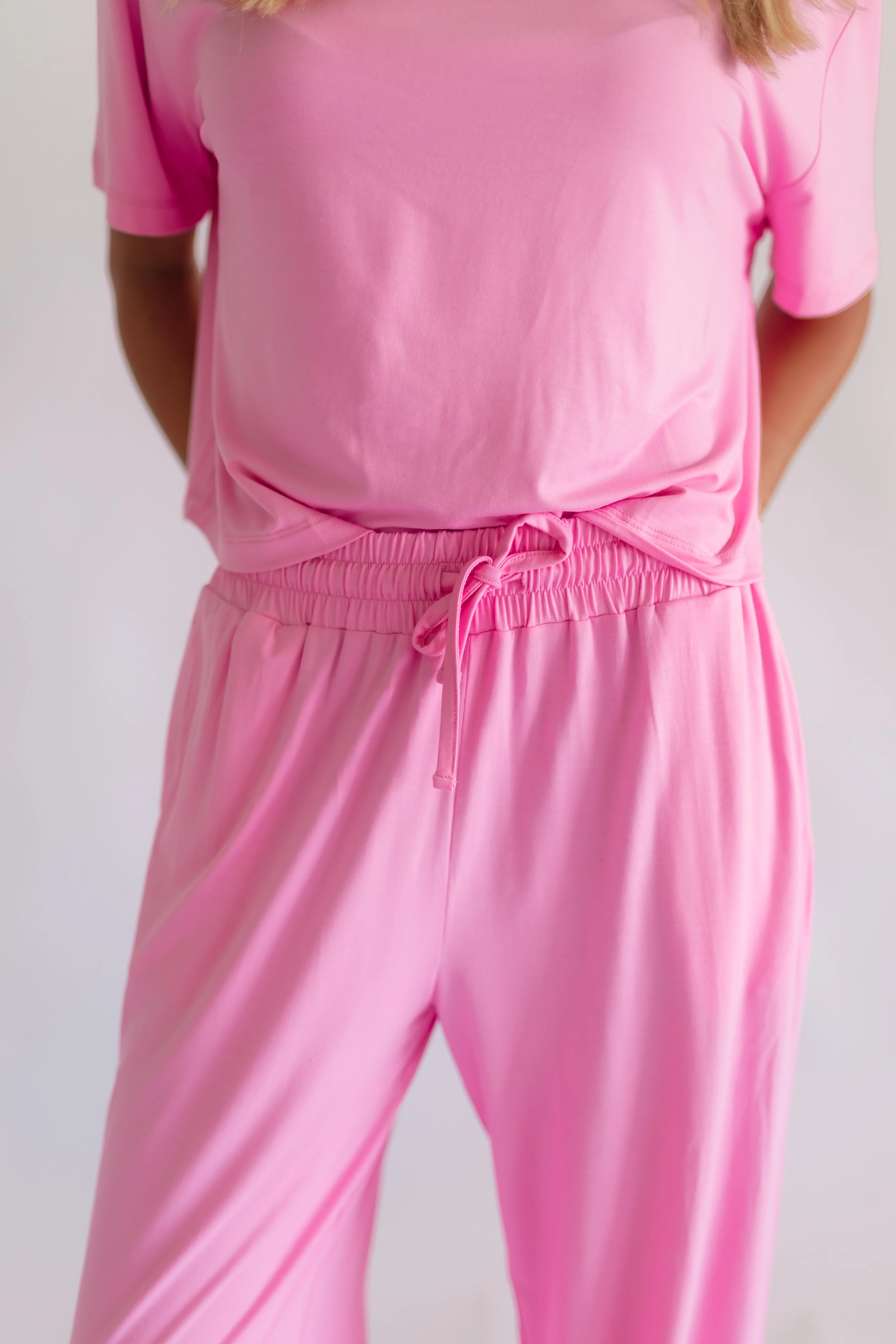 Women's T-Shirt and Pants Set in Pretty Pink - Image 3