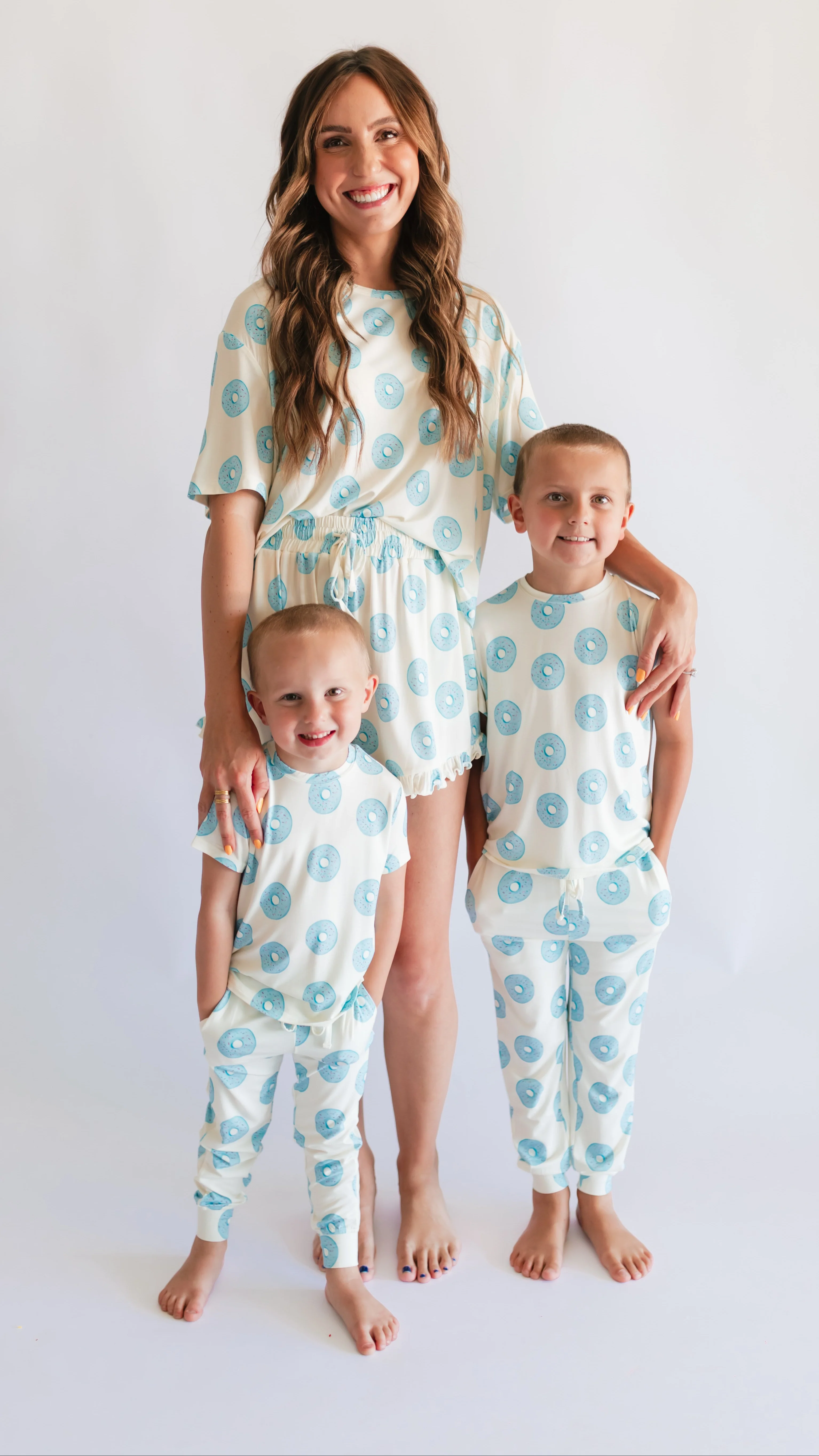 Youth Jogger Set In Blue Donuts - Image 3