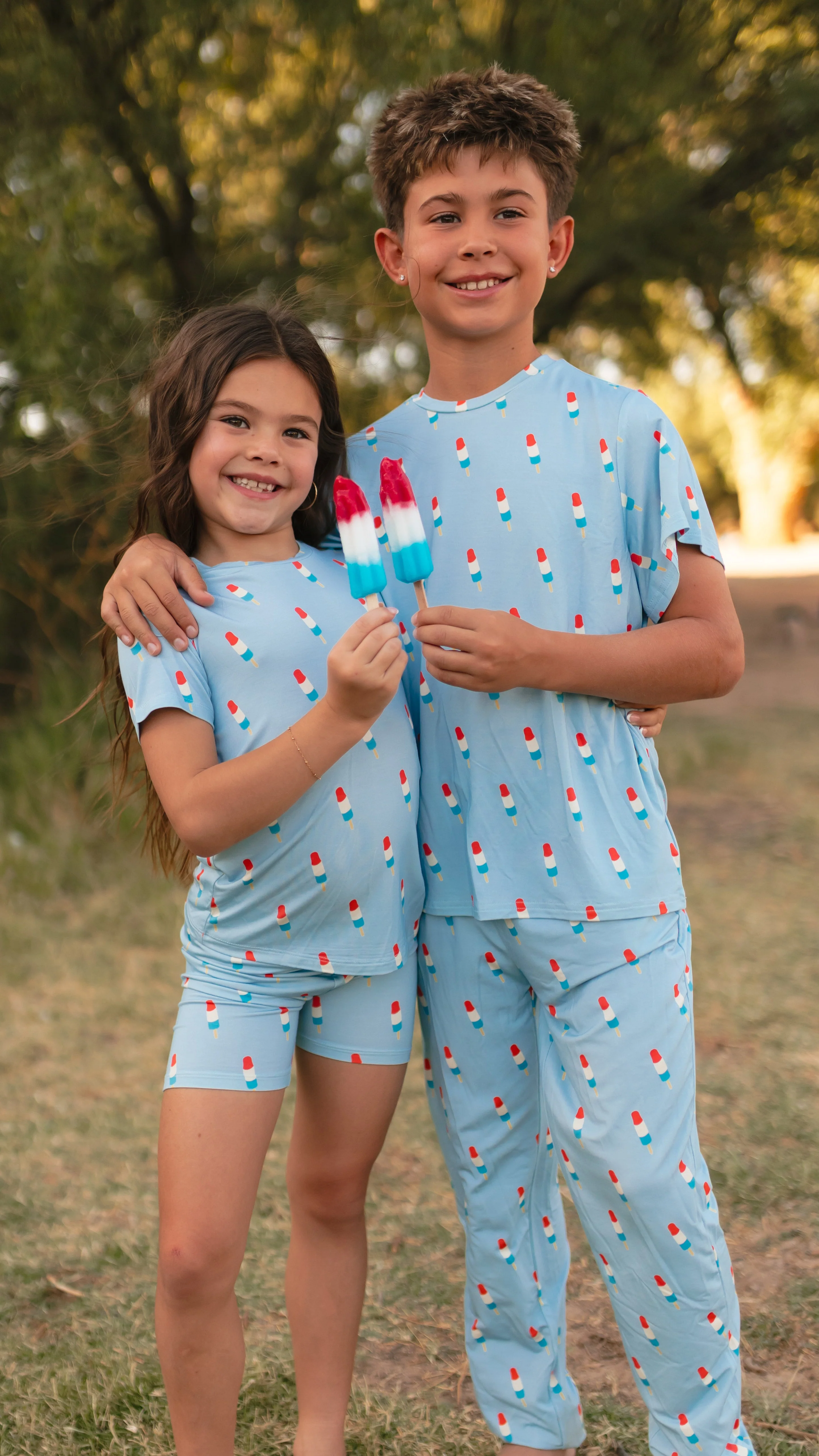 Youth Jogger Set In Blue Popsicles - Image 3