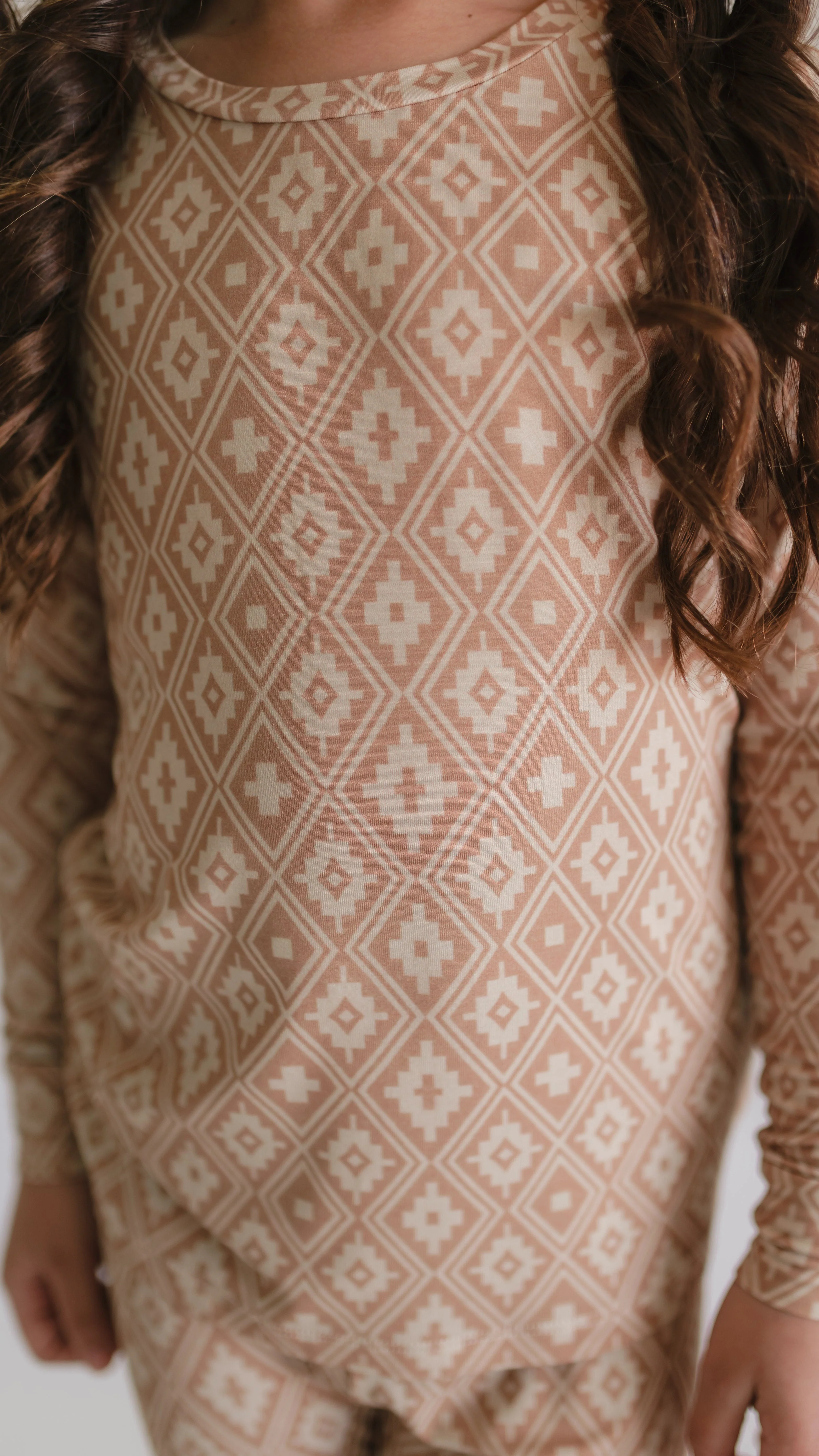 Youth Pajama Set in Aztec - Image 2
