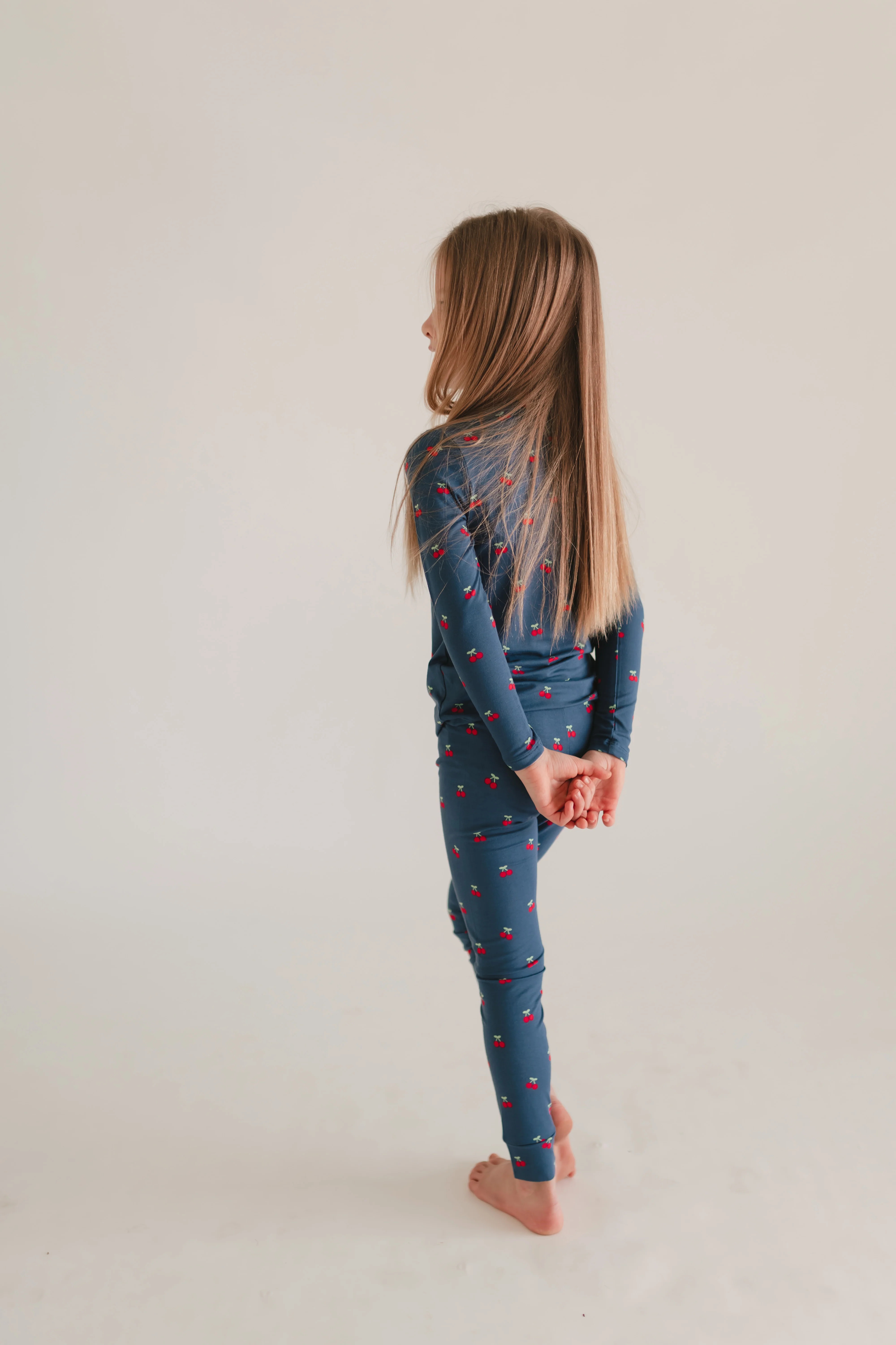 Youth Pajama Set in Cherries - Image 3